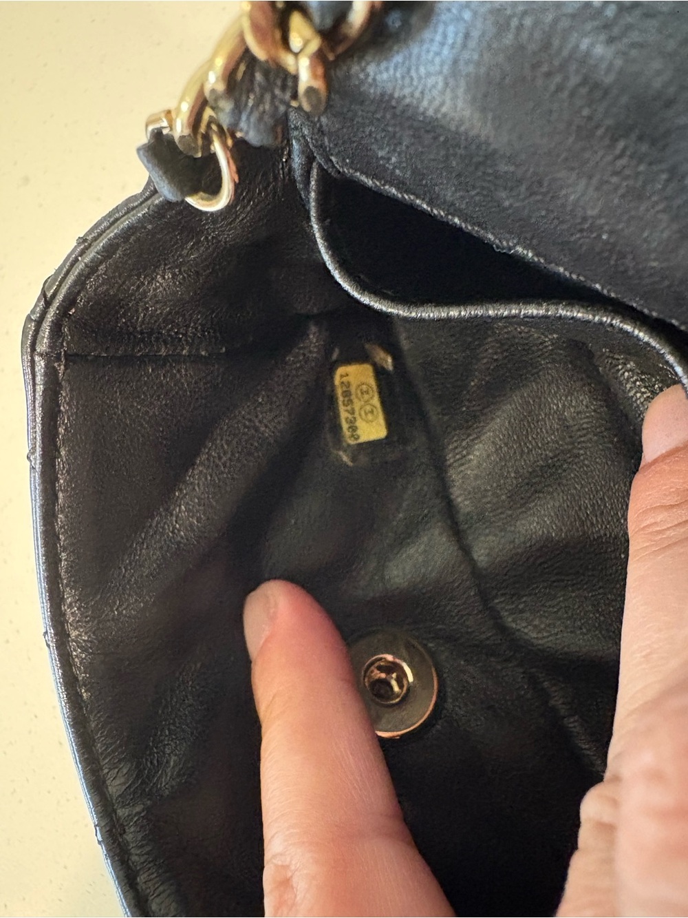 Chanel Extra Mini Classic Flap Black Lambskin Gold Hardware - Picture 9 of 16